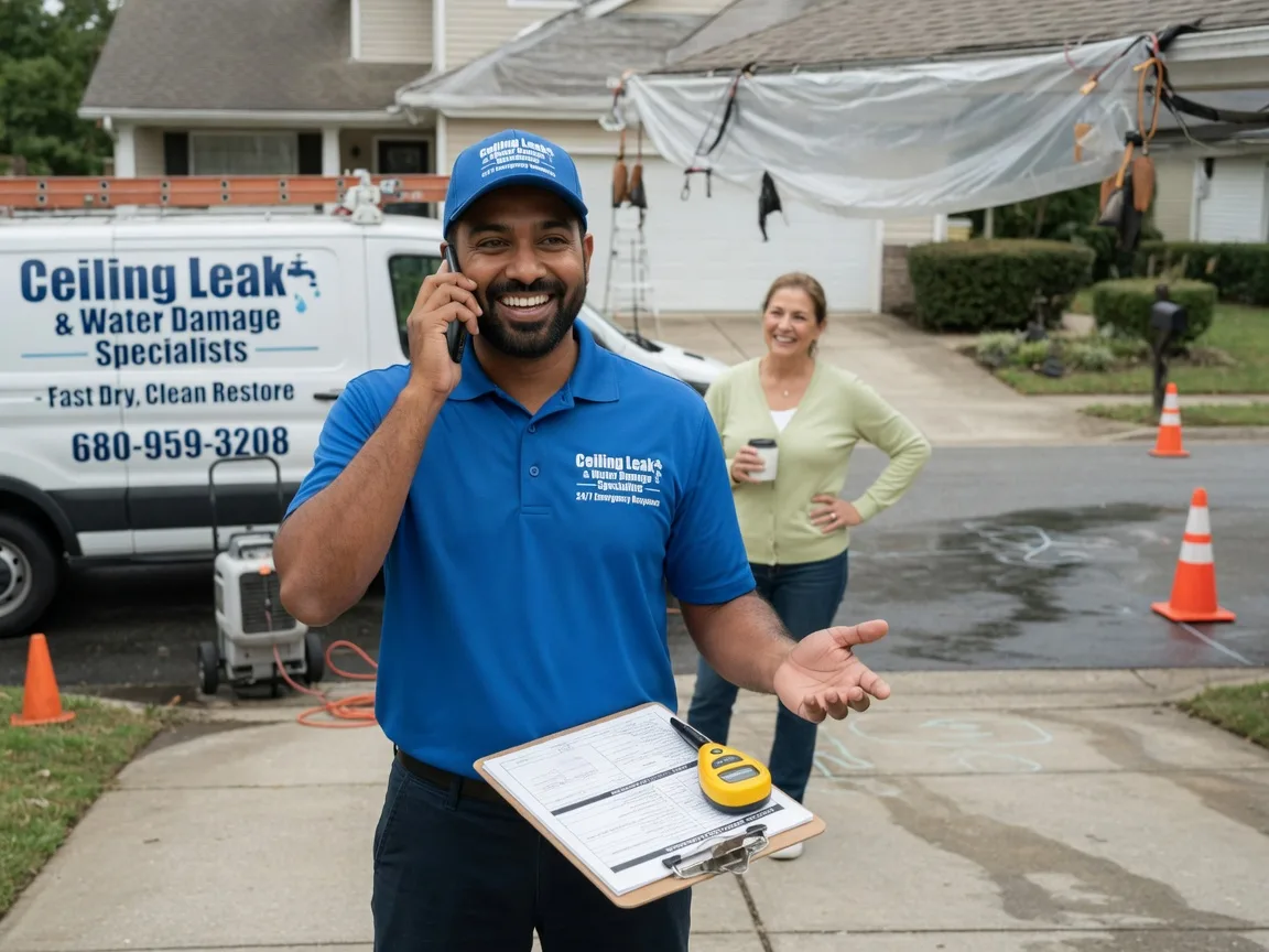 Ceiling Leak Cleanup Rockbridge, IL FAQs